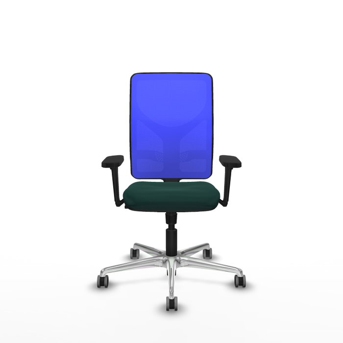 PIQUERAS Y CRESPO Silla de oficina Motilla con mecanismo Sincro, Verde botella y Azul PIQUERAS Y CRESPO Silla de oficina Motilla con mecanismo Sincro, Verde botella y Azul