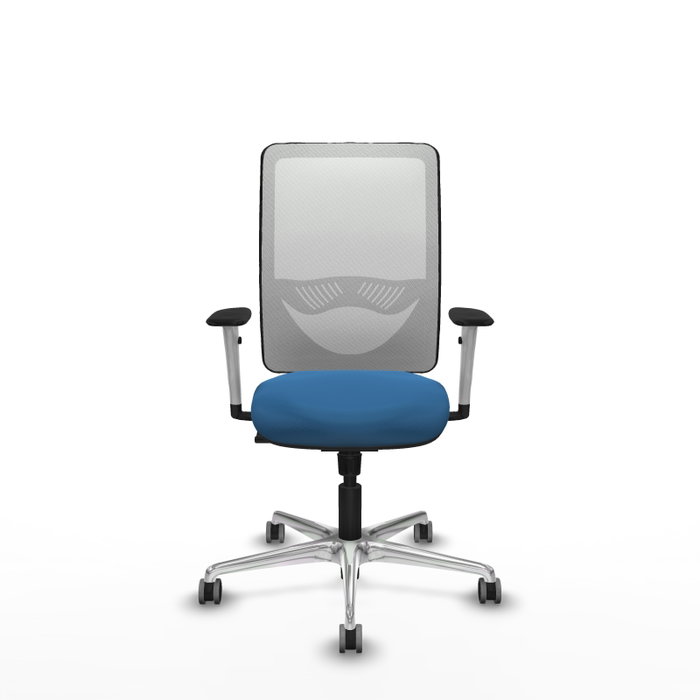 PIQUERAS Y CRESPO Silla de oficina Zulema con mecanismo Sincro Azul claro y Blanco PIQUERAS Y CRESPO Silla de oficina Zulema con mecanismo Sincro Azul claro y Blanco