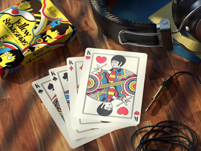 The Beatles Baraja de cartas Yellow Submarine