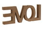 DKD Home Decor Decoración MDF Love Home Surtido de 2