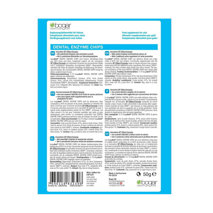Bogar dental enzyme chips fish kot 50g