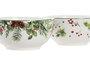 DKD Home Decor Bol Navidad Tradicional Acebo Verde Blanco 14 x 7 x 14 cm (12 Unidades)