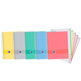 Oxford Europeanbook 5 White&Erase 120H Cuaderno A4+ Tapa Extradura Microperforado Set de 5 (Set de 5)
