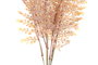 DKD Home Decor Ramas de PE y Metal Surtido de 2 en Colores Naranja y Amarillo