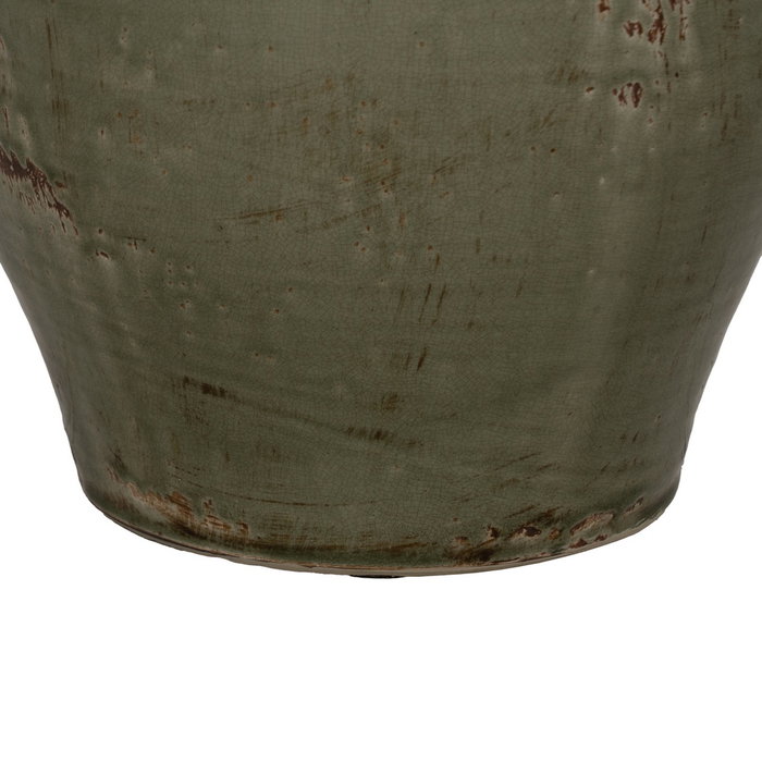 Jarrón Verde Cerámica Decoración 33 X 33 X 47 cm