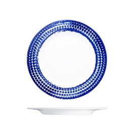 Langenthal Points Plato Llano de Porcelana - 23 cm de Diámetro (Set de 6)