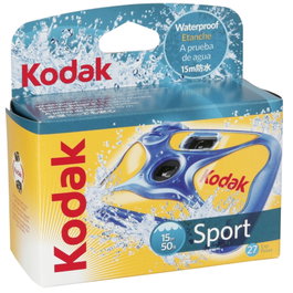 Kodak Cámara Desechable Ultra Sport Sumergible Azul y Amarilla