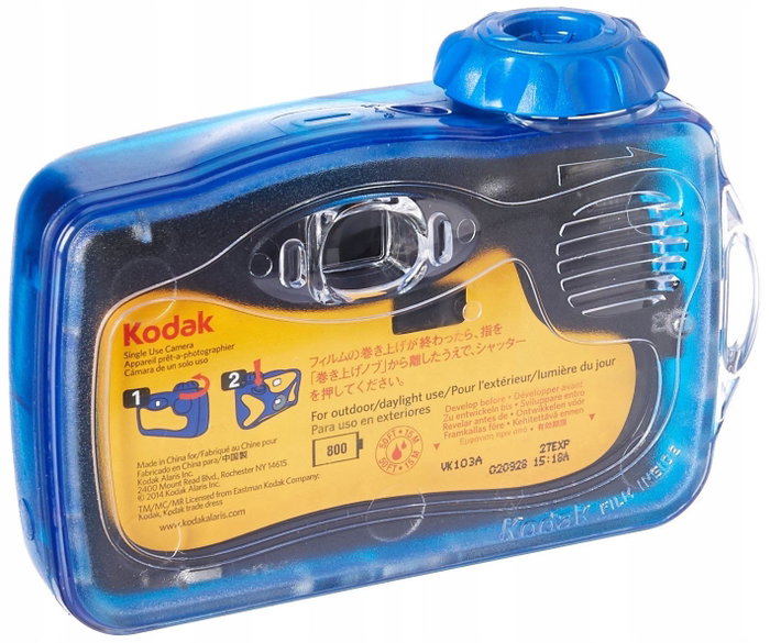 Kodak Cámara Desechable Ultra Sport Sumergible Azul y Amarilla