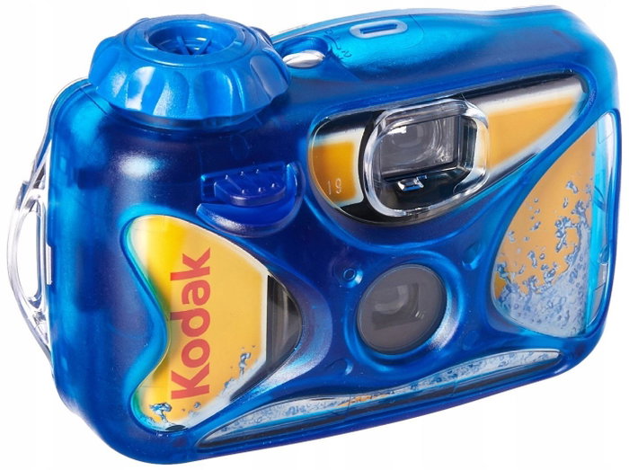 Kodak Cámara Desechable Ultra Sport Sumergible Azul y Amarilla