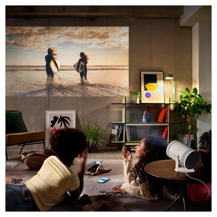 Samsung Proyector The Freestyle SP-LFF3CLAX 2ª Generación - 1080p Full HD 550 Lm HDR10+ - Blanco