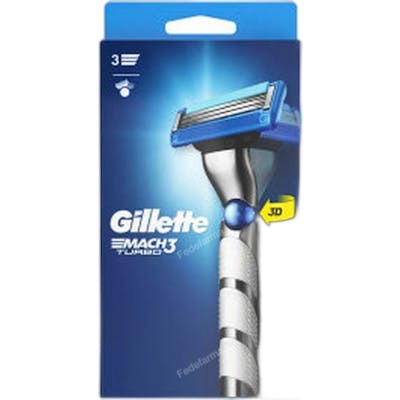 Gillette MACH 3 TURBO máquina + 1 recambio