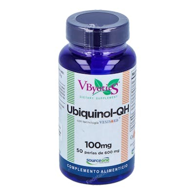 VBYOTICS Ubiquinol Qh +Vesisorb 50 Perlas - Potente antioxidante y energía celular VBYOTICS Ubiquinol Qh +Vesisorb 50 Perlas - Potente antioxidante y energía celular