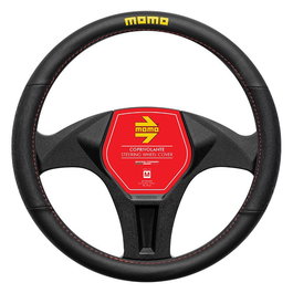 Momo Funda Volante Lap Black-Red M 38-39 cm MOMLSWC0LAPBR