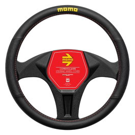 Momo Funda para Volante Deportiva Negro-Rojo 38-39cm