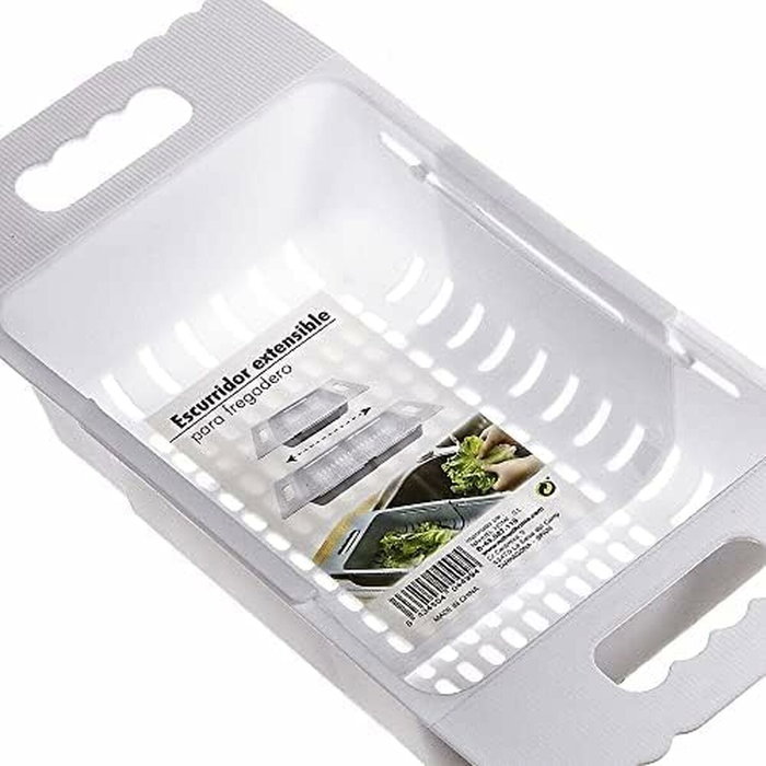 Kozina Escurridor para fregadero extensible 23-36 cm blanco
