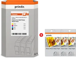 Prindo Classic Value Pack Negro, Cian, Magenta y Amarillo