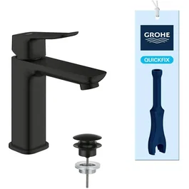 GROHE Grifo mezclador lavabo GRO4067393009801 Dice M Cartucho CH3 sistema click-clack Negro mate