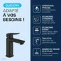 GROHE Grifo mezclador lavabo GRO4067393009801 Dice M Cartucho CH3 sistema click-clack Negro mate