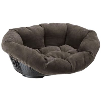 Ferplast Prestige 4 Cama Sofá de Plástico con Cojín, Gris