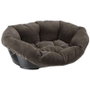 Ferplast Prestige 4 Cama Sofá de Plástico con Cojín, Gris