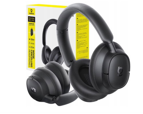BASEUS Bass BH1 Auriculares Bluetooth Diadema Negro Cancelación Ruido BASEUS Bass BH1 Auriculares Bluetooth Diadema Negro Cancelación Ruido