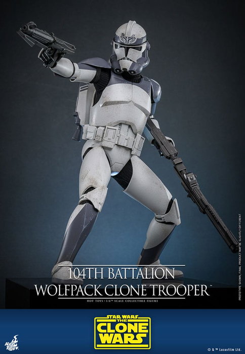 Star Wars The Clone Wars Figura 1/6 104th Battalion Wolfpack Clone Trooper 30 cm Star Wars The Clone Wars Figura 1/6 104th Battalion Wolfpack Clone Trooper 30 cm