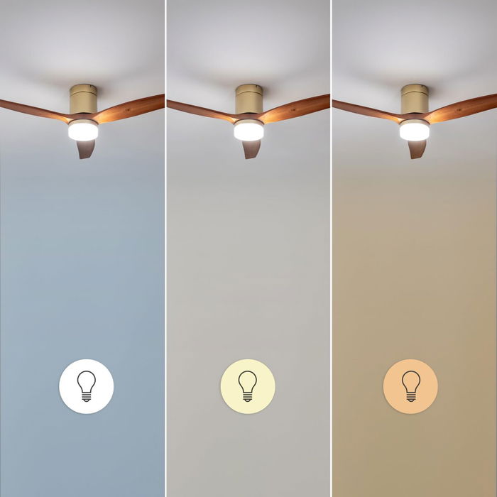 Ventilador de Techo con Luz Cecotec EnergySilence Aero 5600 20 W 40 W Dorado Madera Ventilador de Techo con Luz Cecotec EnergySilence Aero 5600 20 W 40 W Dorado Madera