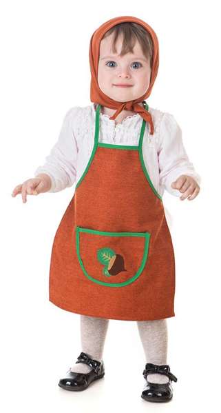 Creaciones Llopis Castañera Teja Hojas Verdes Naranja Talla 1-2 Años