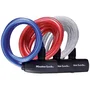 Master Lock Candado con cable de acero trenzado, 1.8 m de largo, 8 mm de diámetro, con revestimiento de vinilo