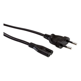 ROLINE Cable de alimentación 19.07.2078 Euro-Flachstecker a C7, 5 m, Negro
