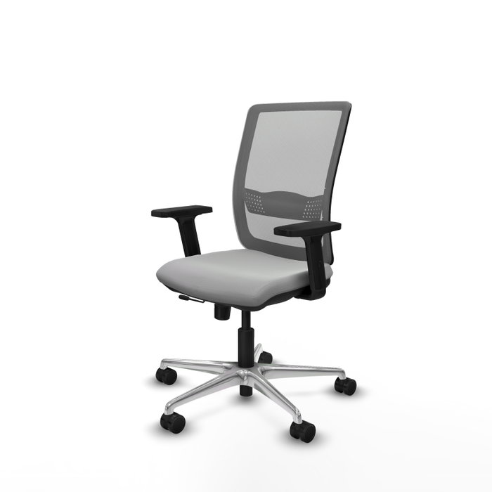 PIQUERAS Y CRESPO Silla de oficina Haches Gris con mecanismo Sincro/Traslack PIQUERAS Y CRESPO Silla de oficina Haches Gris con mecanismo Sincro/Traslack