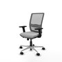 PIQUERAS Y CRESPO Silla de oficina Haches Gris con mecanismo Sincro/Traslack