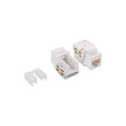 LogiLink Keystone RJ45 Cat.5e UTP EconLine 90° Punch down blanco
