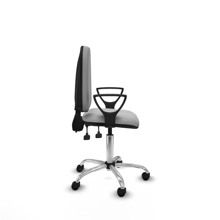 PIQUERAS Y CRESPO Silla de oficina Aýna Gris claro con mecanismo de doble maneta PIQUERAS Y CRESPO Silla de oficina Aýna Gris claro con mecanismo de doble maneta