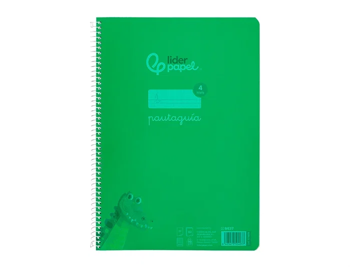 Liderpapel Cuaderno Espiral Pautaguía A4 Verde 80 Hojas Liderpapel Cuaderno Espiral Pautaguía A4 Verde 80 Hojas