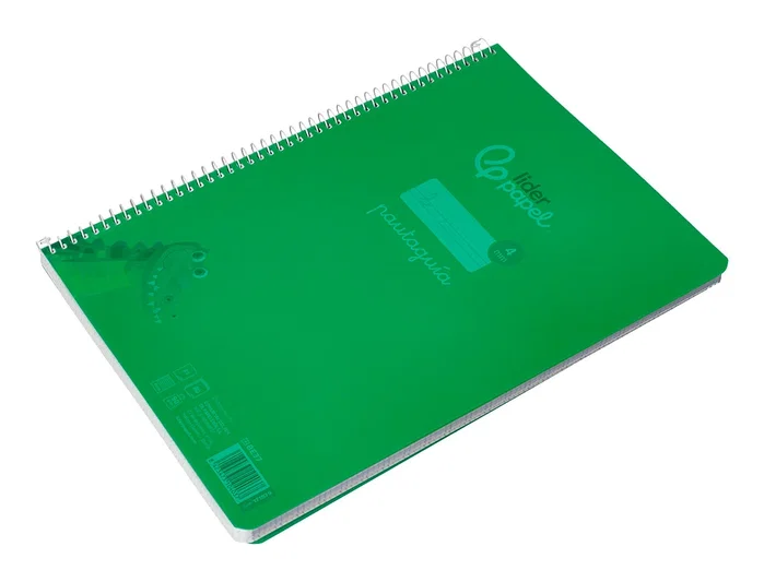 Liderpapel Cuaderno Espiral Pautaguía A4 Verde 80 Hojas Liderpapel Cuaderno Espiral Pautaguía A4 Verde 80 Hojas