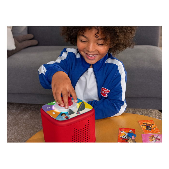 Tonies Tonieplay Controller 11002945 para Toniebox 2, Caja Musical de Juguete con Piezas Móviles, Rojo y Blanco, para Niños y Niñas +3 Años