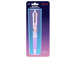 Safta Bolígrafo Retráctil 4 Colores K-Pop Demon Hunters Chibi