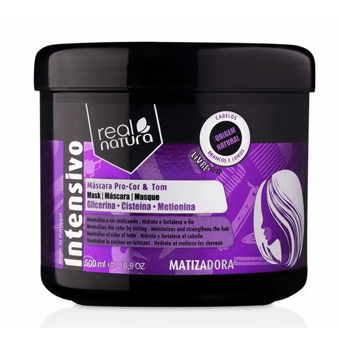 Real Natura Máscara Sem Sal Pro-Cor e Tom Matizante 500ml Real Natura Máscara Sem Sal Pro-Cor e Tom Matizante 500ml