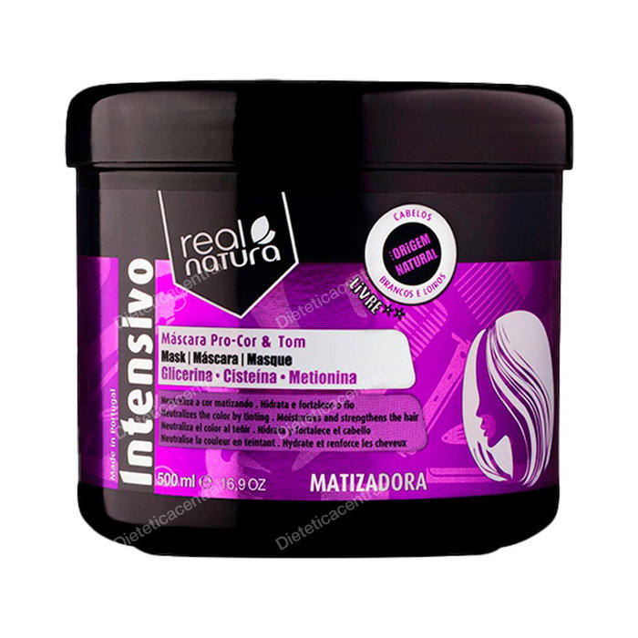 Real Natura Máscara Sem Sal Pro-Cor e Tom Matizante 500ml