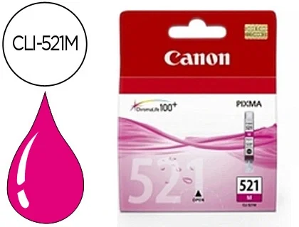 Canon CLI-521M Magenta Original Cartucho de Tinta (2935B001) de 9 ml