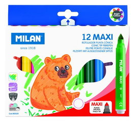 MILAN Rotulador Fibra Maxi Caja de 12