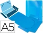Liderpapel Carpeta de solapas azul DIN A5
