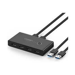 Ugreen 30768 Hub USB 3.2 Gen 1 (3.1 Gen 1) de 6 Puertos con 5000 Mbit/s, Color Negro