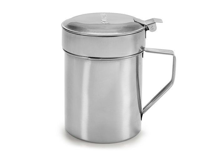 Kinvara Grasera Acero Inoxidable 500 ml Plata 12.5x12x10 cm para Pescado (Set de 24)