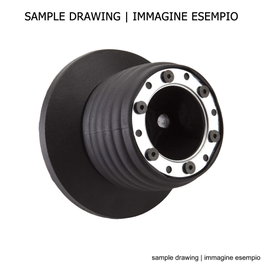 Omp Cono de volante abatible de 36 estrías y 15 cm
