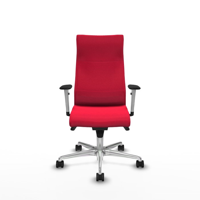 PIQUERAS Y CRESPO Sillón Albacete Rojo con Mecanismo Sincro y Base de Aluminio PIQUERAS Y CRESPO Sillón Albacete Rojo con Mecanismo Sincro y Base de Aluminio