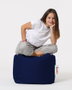 Atelier Del Sofa Puf de Jardín Impermeable Cuadrado Azul Oscuro 45x45x45 cm