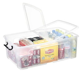 Caja Almacenamiento Strata By Cep Hw675 50 Litros Apilable Cristal