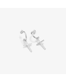 Radiant Pendientes Huggies Silver CRUCES